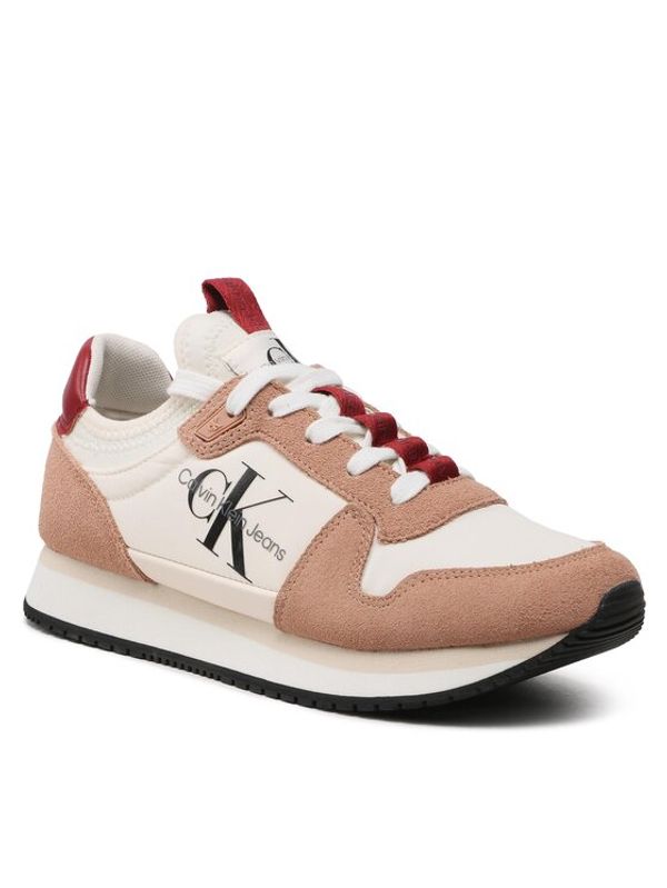 Calvin Klein Jeans Calvin Klein Jeans Сникърси Runner Sock Laceup Ny YW0YW00840 Бял