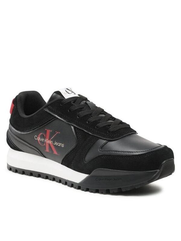 Calvin Klein Jeans Calvin Klein Jeans Сникърси Toothy Runner Irregular Lines YM0YM00624 Черен