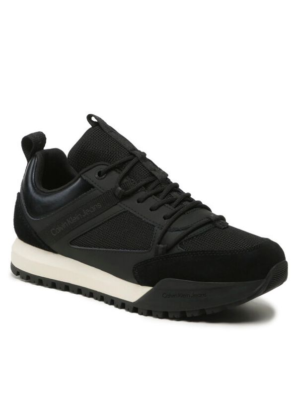 Calvin Klein Jeans Calvin Klein Jeans Сникърси Toothy Runner Low Laceup Mix YM0YM00710 Черен