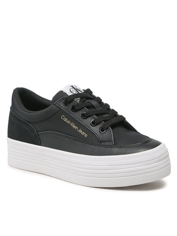Calvin Klein Jeans Calvin Klein Jeans Сникърси Vulc Flatf Low Cut Mix Material YW0YW00864 Черен