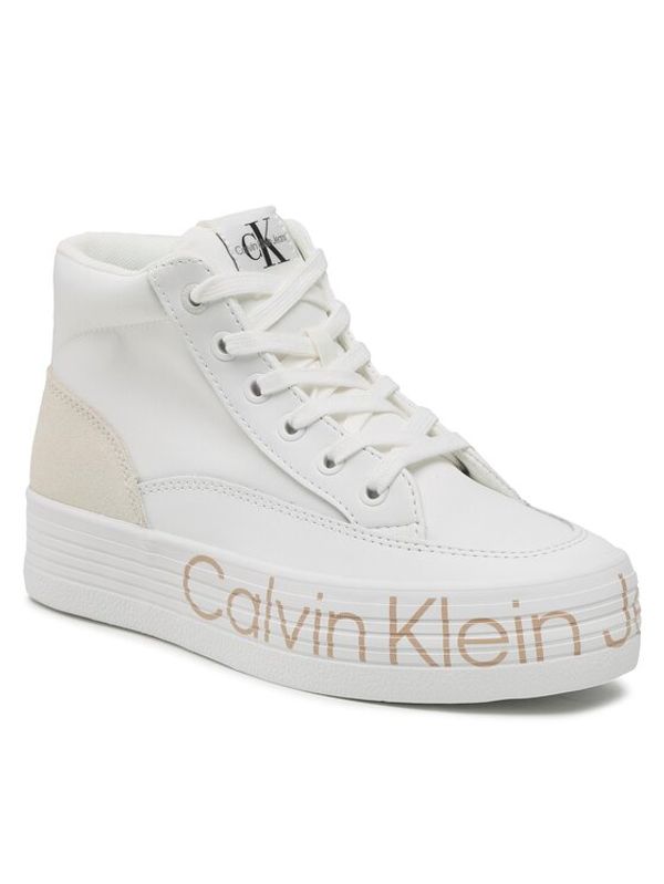 Calvin Klein Jeans Calvin Klein Jeans Сникърси Vulc Flatf Mid Wrap Around Logo YW0YW00865 Бял