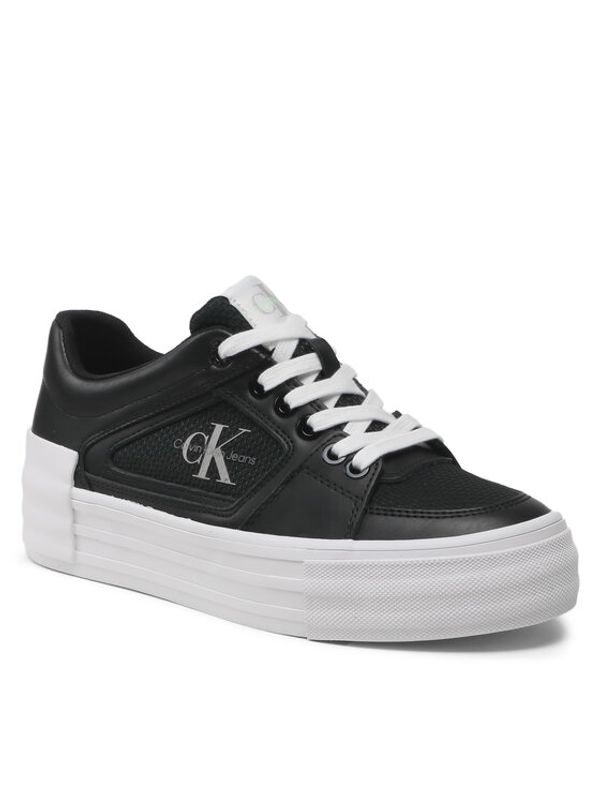 Calvin Klein Jeans Calvin Klein Jeans Сникърси Vulc Flatform Bold Fluo Contr YW0YW00904 Черен