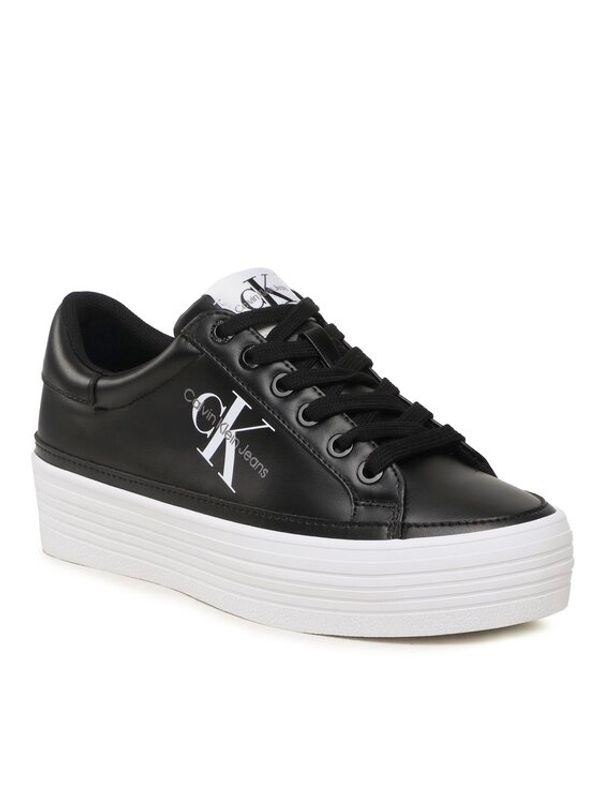 Calvin Klein Jeans Calvin Klein Jeans Сникърси Vulc Flatform Laceup Ny Pearl Wn YW0YW01037 Черен