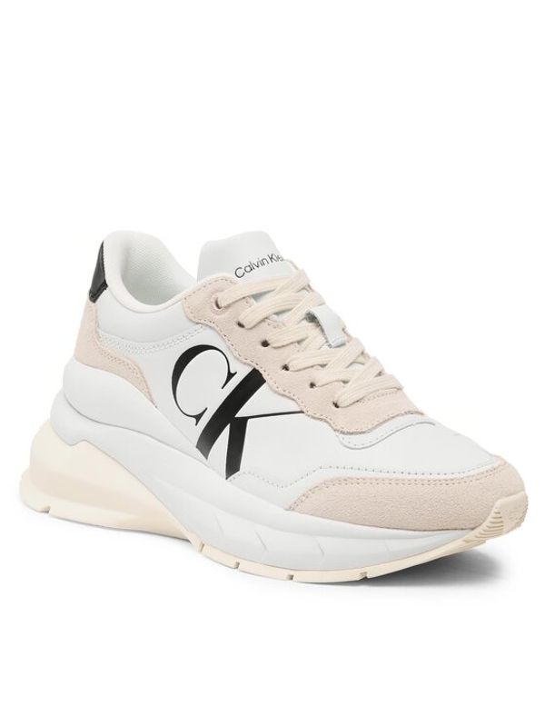 Calvin Klein Jeans Calvin Klein Jeans Сникърси Wedge Runner Mix Lth Wn YW0YW01099 Бежов