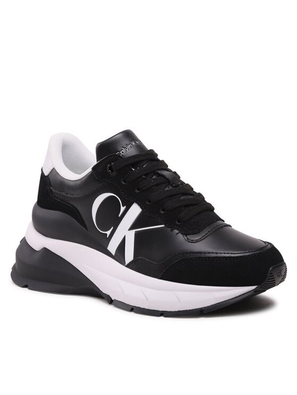 Calvin Klein Jeans Calvin Klein Jeans Сникърси Wedge Runner Mix Lth Wn YW0YW01099 Черен