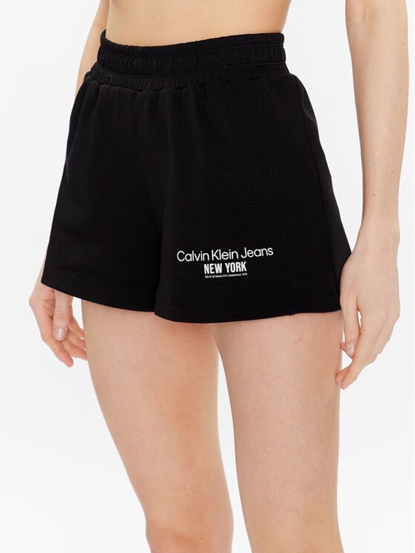 Calvin Klein Jeans Calvin Klein Jeans Спортни шорти J20J221054 Черен Regular Fit
