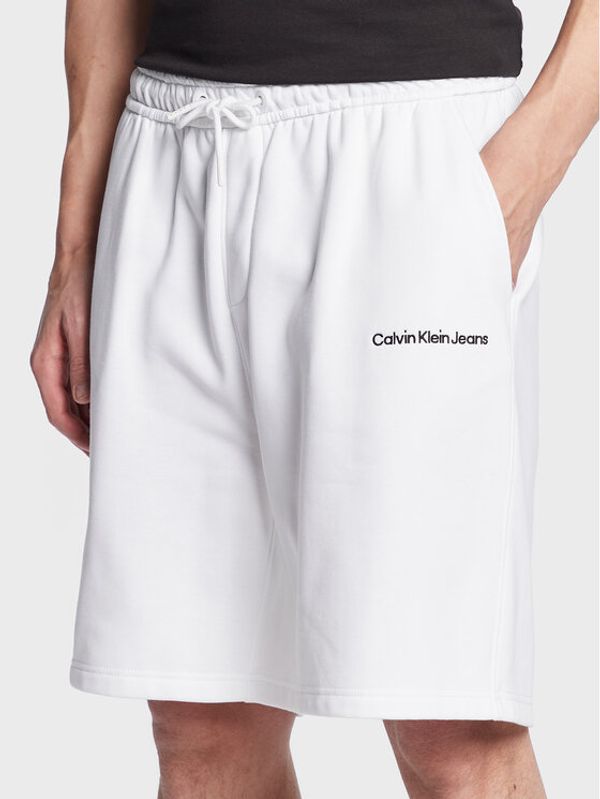 Calvin Klein Jeans Calvin Klein Jeans Спортни шорти J30J322916 Бял Regular Fit
