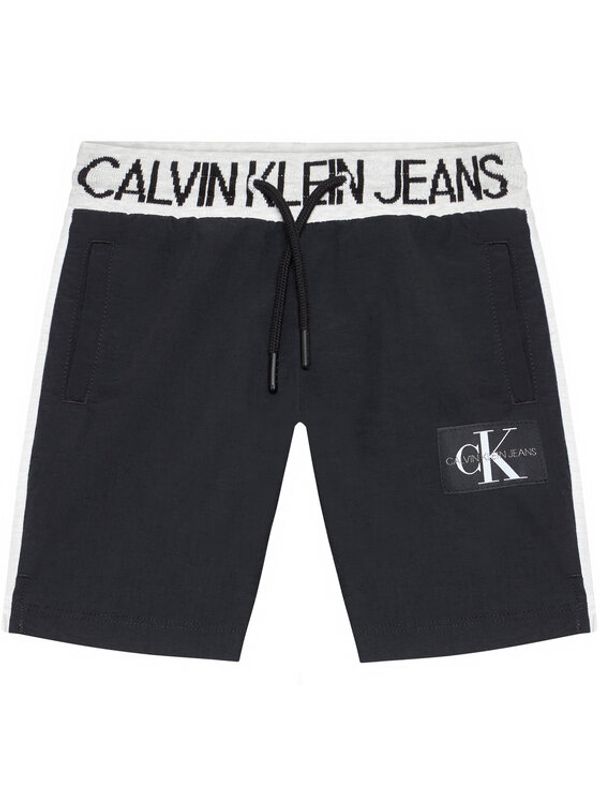 Calvin Klein Jeans Calvin Klein Jeans Спортни шорти Punto Fabric Mix Jogger IB0IB00794 Черен Regular Fit