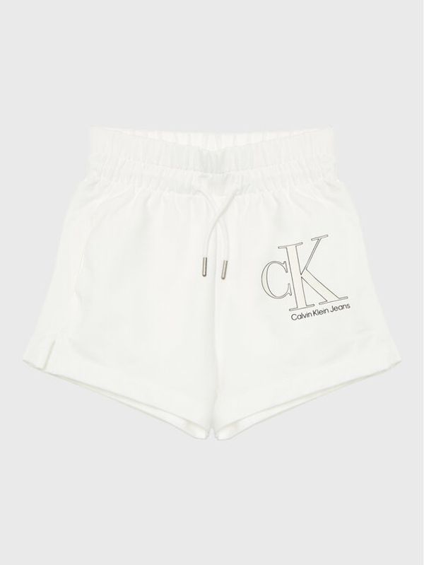 Calvin Klein Jeans Calvin Klein Jeans Спортни шорти Reveal Monogram IG0IG01981 Бял Regular Fit