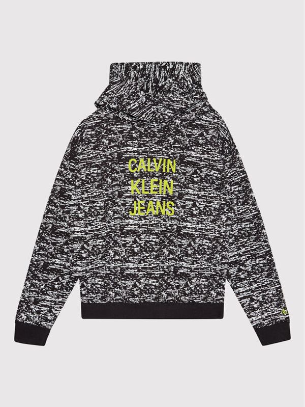 Calvin Klein Jeans Calvin Klein Jeans Суитшърт Aop Noise IB0IB00988 Черен Regular Fit