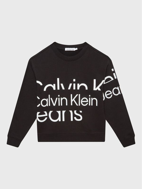 Calvin Klein Jeans Calvin Klein Jeans Суитшърт Blown Up Logo IB0IB01629 Черен Regular Fit