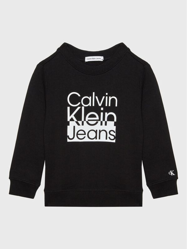 Calvin Klein Jeans Calvin Klein Jeans Суитшърт Box Logo IB0IB01438 Черен Regular Fit