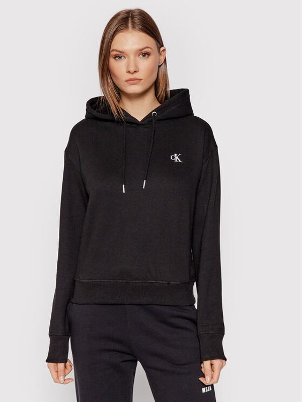 Calvin Klein Jeans Calvin Klein Jeans Суитшърт Embroidered Logo J20J213178 Черен Regular Fit