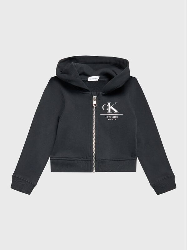 Calvin Klein Jeans Calvin Klein Jeans Суитшърт Foil Logo Future IG0IG01759 Черен Slim Fit