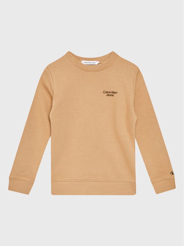 Calvin Klein Jeans Calvin Klein Jeans Суитшърт IB0IB01292 Бежов Regular Fit