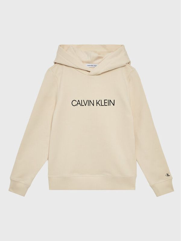 Calvin Klein Jeans Calvin Klein Jeans Суитшърт Institutional Logo IU0IU00163 Бежов Regular Fit