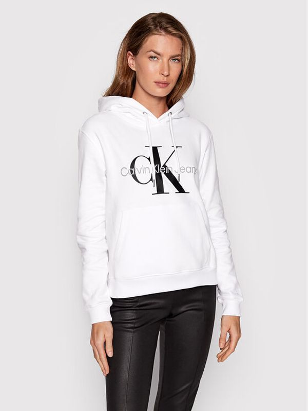 Calvin Klein Jeans Calvin Klein Jeans Суитшърт J20J219141 Бял Regular Fit