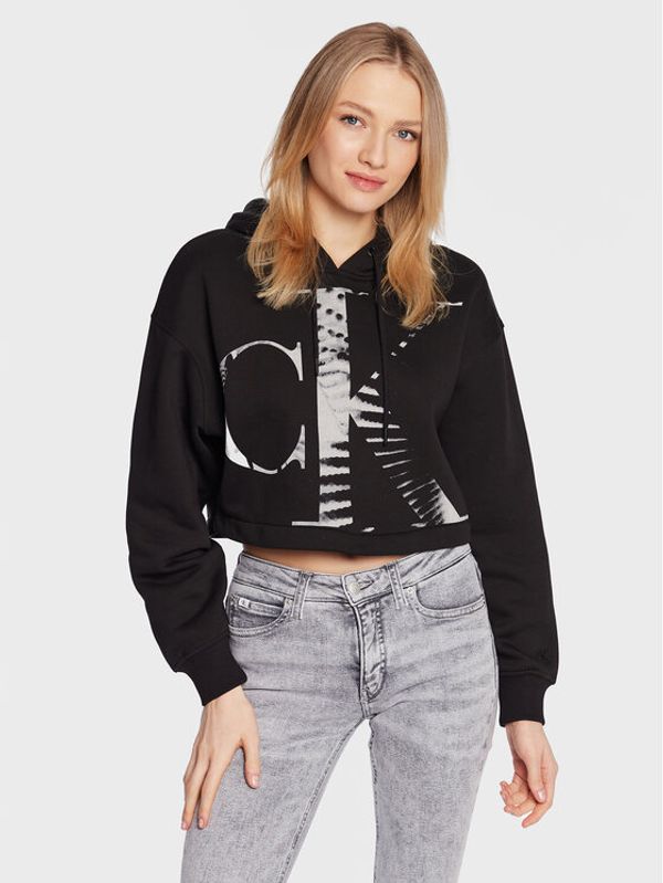 Calvin Klein Jeans Calvin Klein Jeans Суитшърт J20J220310 Черен Relaxed Fit