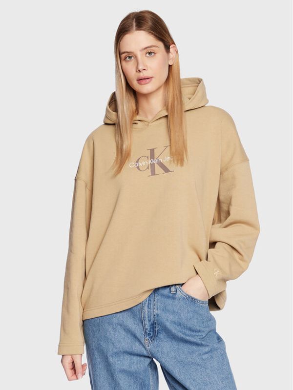 Calvin Klein Jeans Calvin Klein Jeans Суитшърт J20J220427 Бежов Oversize