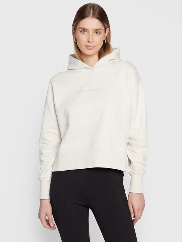 Calvin Klein Jeans Calvin Klein Jeans Суитшърт J20J220430 Бежов Regular Fit