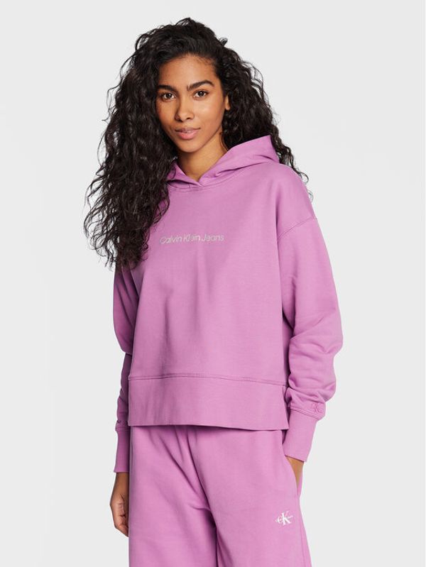 Calvin Klein Jeans Calvin Klein Jeans Суитшърт J20J220430 Виолетов Regular Fit