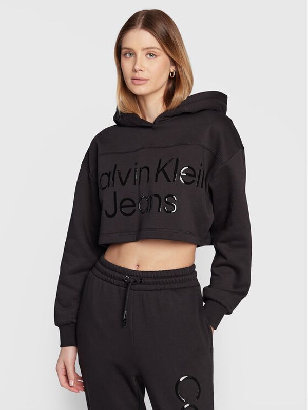 Calvin Klein Jeans Calvin Klein Jeans Суитшърт J20J220560 Черен Relaxed Fit