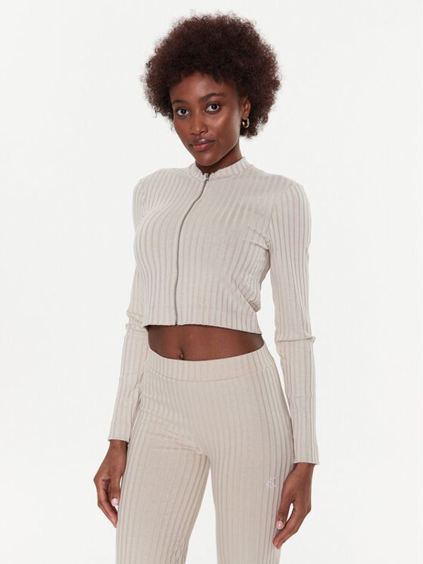 Calvin Klein Jeans Calvin Klein Jeans Суитшърт J20J220777 Бежов Slim Fit