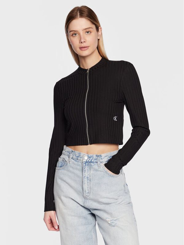 Calvin Klein Jeans Calvin Klein Jeans Суитшърт J20J220777 Черен Slim Fit