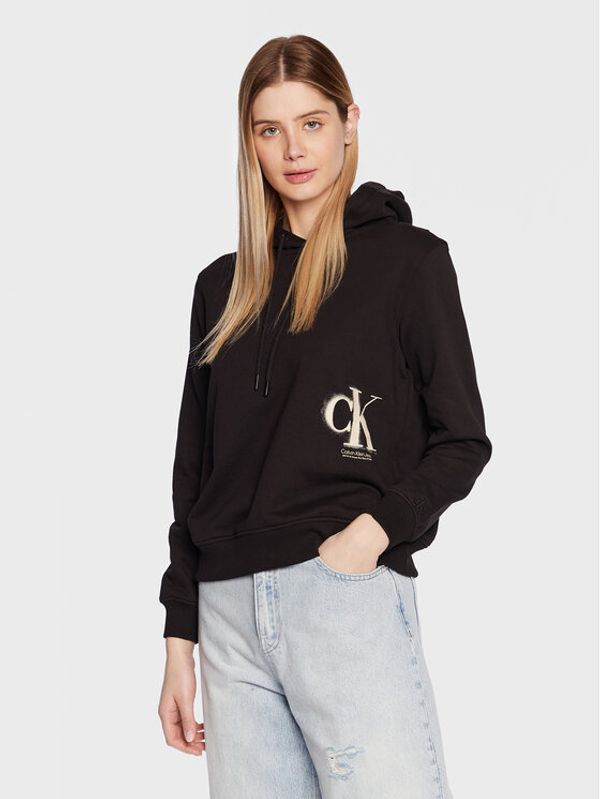 Calvin Klein Jeans Calvin Klein Jeans Суитшърт J20J221138 Черен Regular Fit