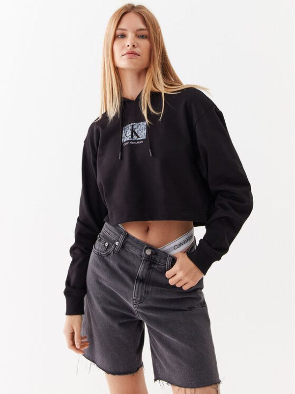 Calvin Klein Jeans Calvin Klein Jeans Суитшърт J20J221332 Черен Regular Fit