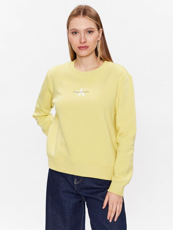 Calvin Klein Jeans Calvin Klein Jeans Суитшърт J20J221339 Жълт Regular Fit