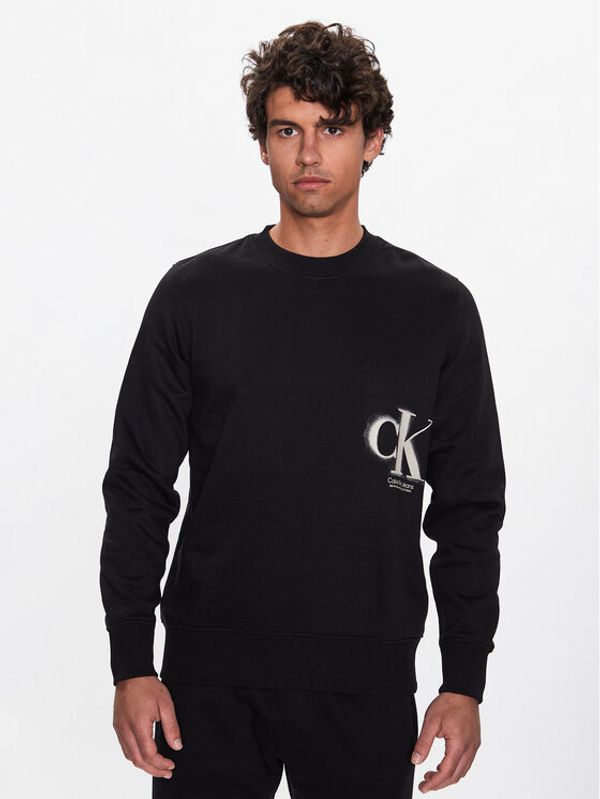 Calvin Klein Jeans Calvin Klein Jeans Суитшърт J30J322885 Черен Regular Fit