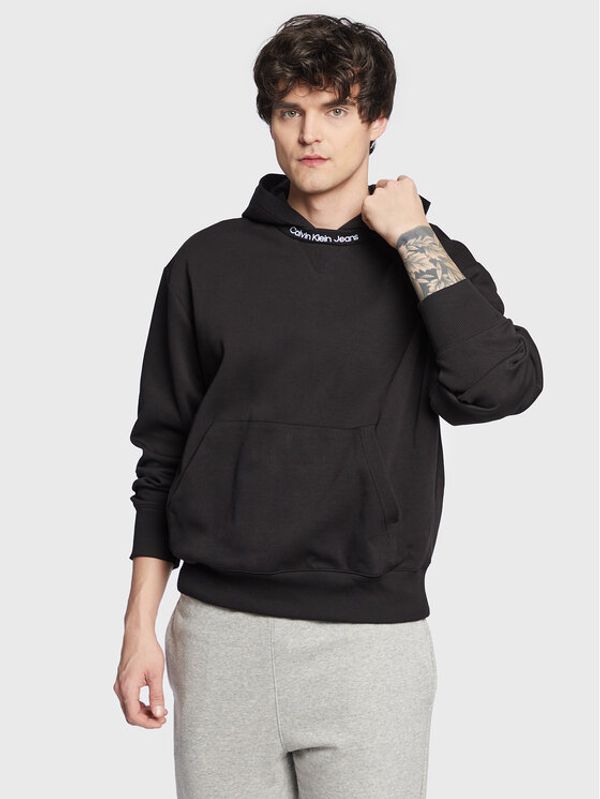 Calvin Klein Jeans Calvin Klein Jeans Суитшърт J30J322899 Черен Regular Fit