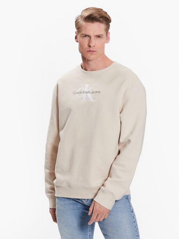 Calvin Klein Jeans Calvin Klein Jeans Суитшърт J30J323160 Бежов Regular Fit