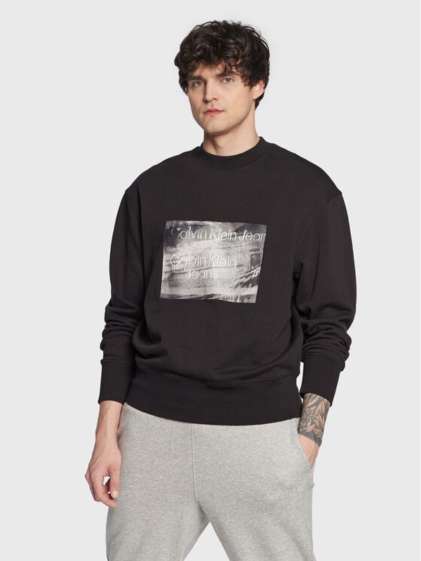 Calvin Klein Jeans Calvin Klein Jeans Суитшърт J30J323224 Черен Regular Fit