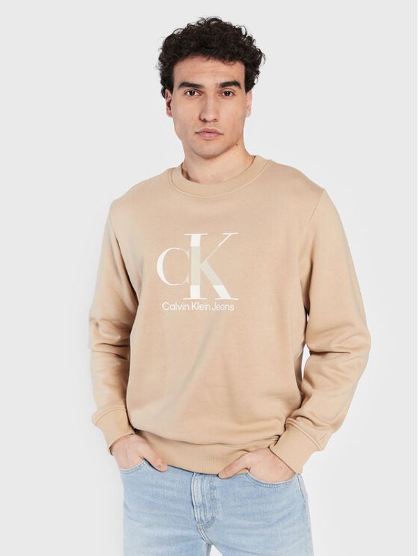 Calvin Klein Jeans Calvin Klein Jeans Суитшърт J30J323298 Бежов Regular Fit