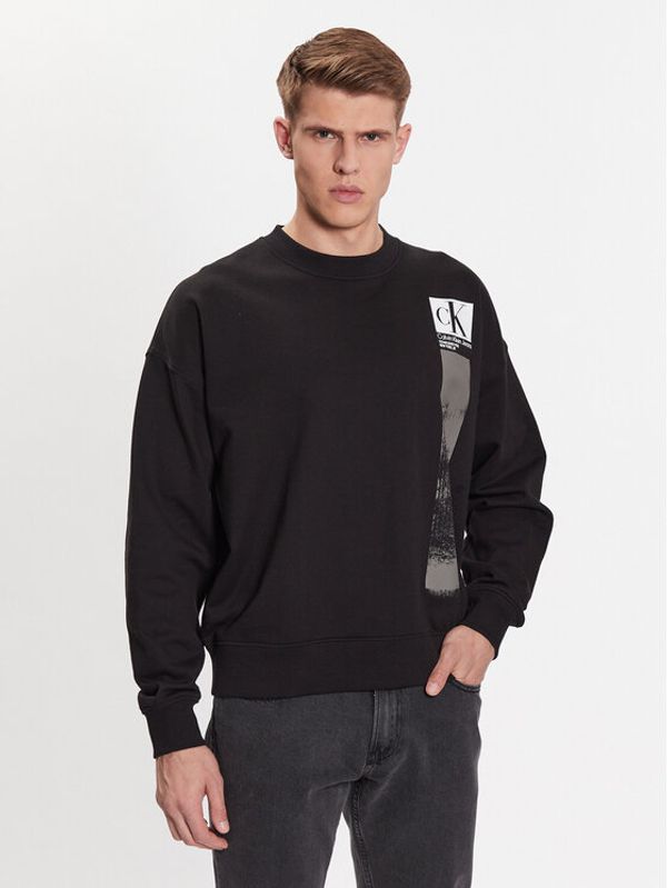 Calvin Klein Jeans Calvin Klein Jeans Суитшърт J30J323416 Черен Regular Fit