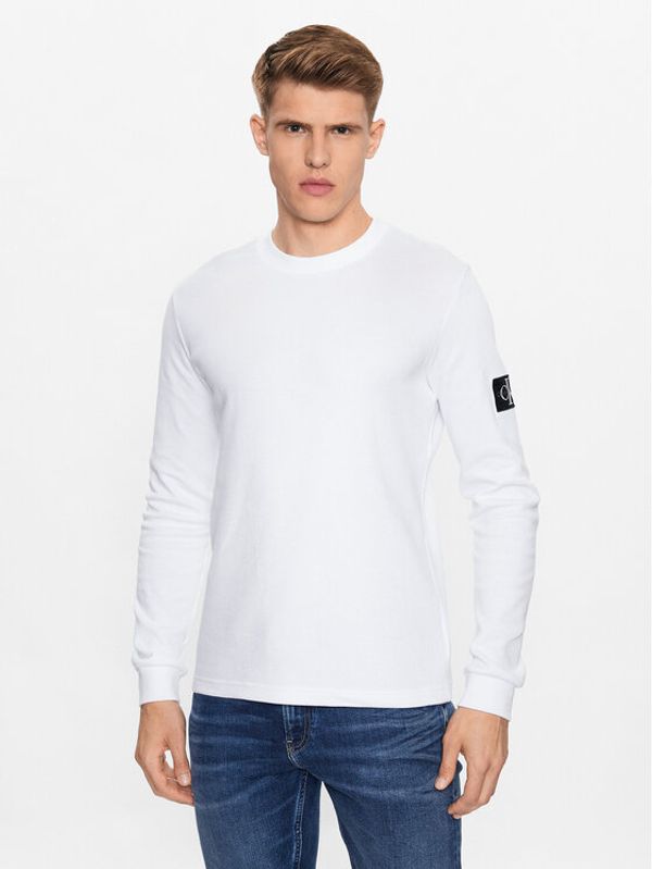 Calvin Klein Jeans Calvin Klein Jeans Суитшърт J30J323485 Бял Regular Fit