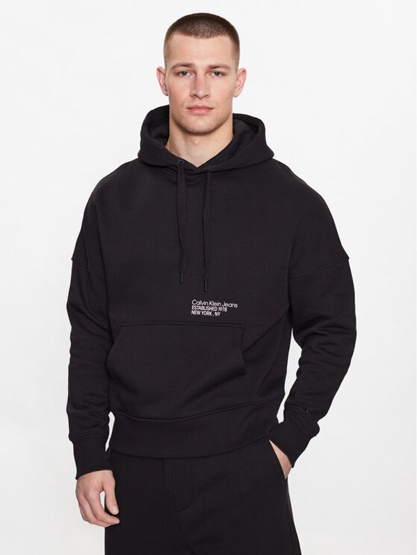 Calvin Klein Jeans Calvin Klein Jeans Суитшърт J30J323812 Черен Regular Fit