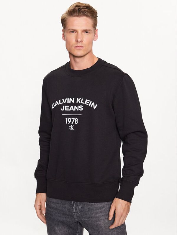 Calvin Klein Jeans Calvin Klein Jeans Суитшърт J30J324210 Черен Regular Fit