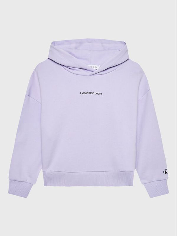 Calvin Klein Jeans Calvin Klein Jeans Суитшърт Logo IG0IG01517 Виолетов Relaxed Fit