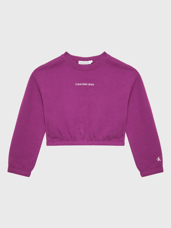 Calvin Klein Jeans Calvin Klein Jeans Суитшърт Logo IG0IG01866 Виолетов Boxy Fit