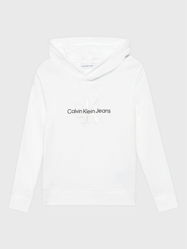 Calvin Klein Jeans Calvin Klein Jeans Суитшърт Metallic Monogram IG0IG01594 Бял Regular Fit