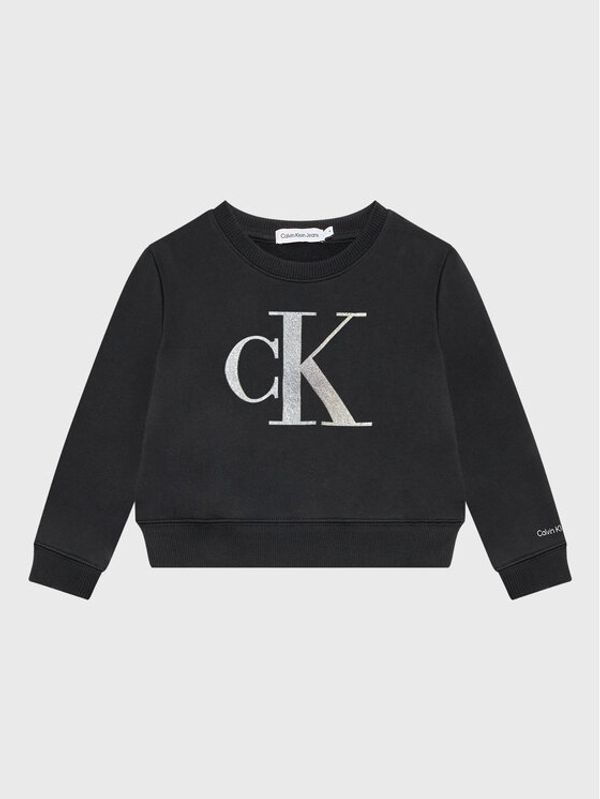 Calvin Klein Jeans Calvin Klein Jeans Суитшърт Metallic Monogram IG0IG01761 Черен Relaxed Fit