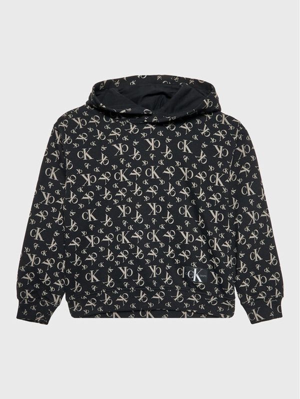 Calvin Klein Jeans Calvin Klein Jeans Суитшърт Monogram Grid IB0IB01431 Черен Regular Fit