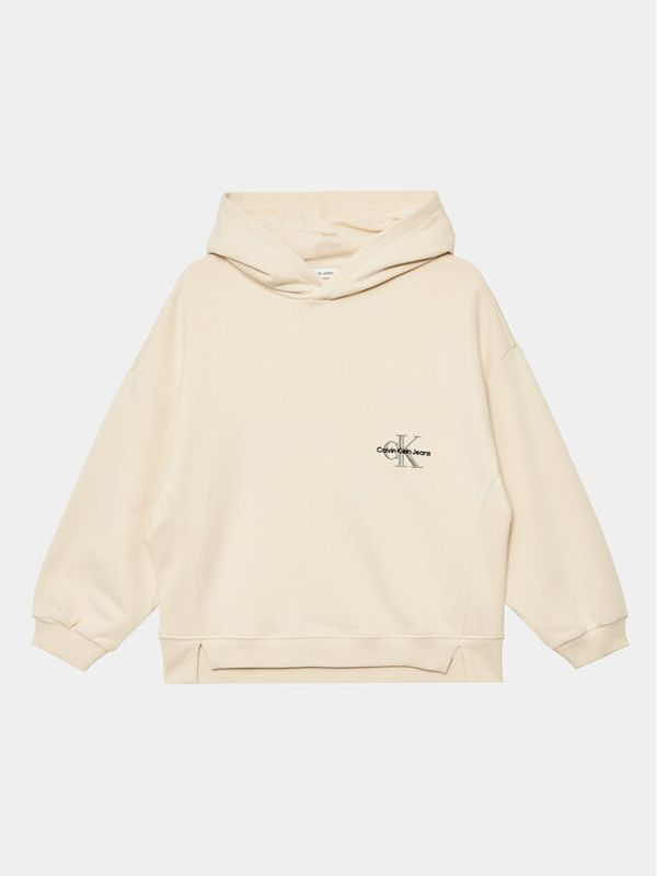 Calvin Klein Jeans Calvin Klein Jeans Суитшърт Monogram IG0IG02032 Екрю Regular Fit