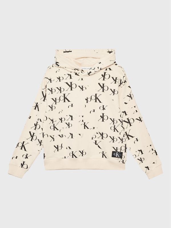 Calvin Klein Jeans Calvin Klein Jeans Суитшърт Monogram IU0IU00404 Бежов Regular Fit