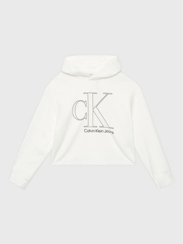 Calvin Klein Jeans Calvin Klein Jeans Суитшърт Reveal Monogram IG0IG01934 Бял Regular Fit