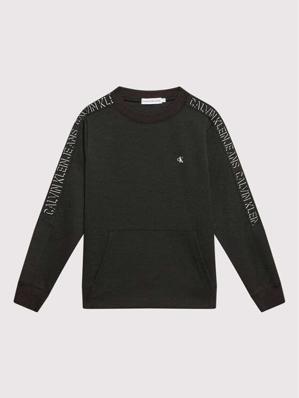 Calvin Klein Jeans Calvin Klein Jeans Суитшърт Shadow Logo Tape IB0IB00985 Черен Regular Fit