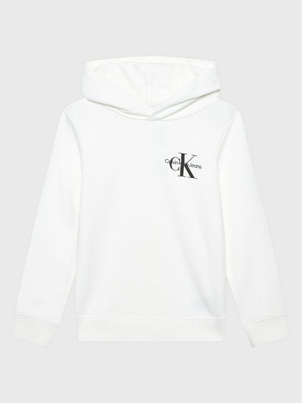 Calvin Klein Jeans Calvin Klein Jeans Суитшърт Small Monogram IU0IU00266 Бял Regular Fit